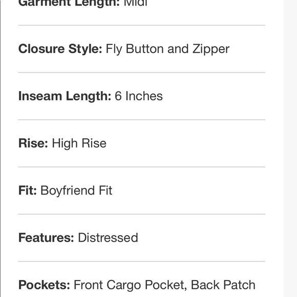 Denim Stretch Boyfriend Shorts - Picture 8 of 8